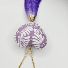 Load image into Gallery viewer, Large lilac Talavera heart