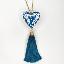 Cargar imagen en el visor de la galería, Corazón chico Talavera turquesa