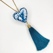 Cargar imagen en el visor de la galería, Corazón chico Talavera turquesa