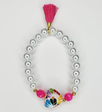 Cargar imagen en el visor de la galería, Pulsera Corazón Talavera - Rosa
