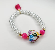 Cargar imagen en el visor de la galería, Pulsera Corazón Talavera - Rosa
