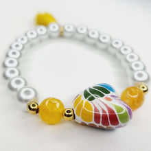 Load image into Gallery viewer, Talavera Heart Bracelet - Yellow
