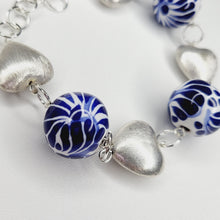Load image into Gallery viewer, Silver Hearts Bracelet
