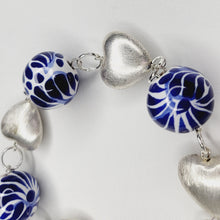 Load image into Gallery viewer, Silver Hearts Bracelet
