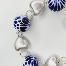 Load image into Gallery viewer, Silver Hearts Bracelet
