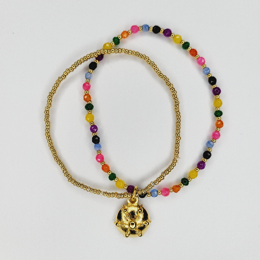 Pulsera Pan de Muerto Dorado