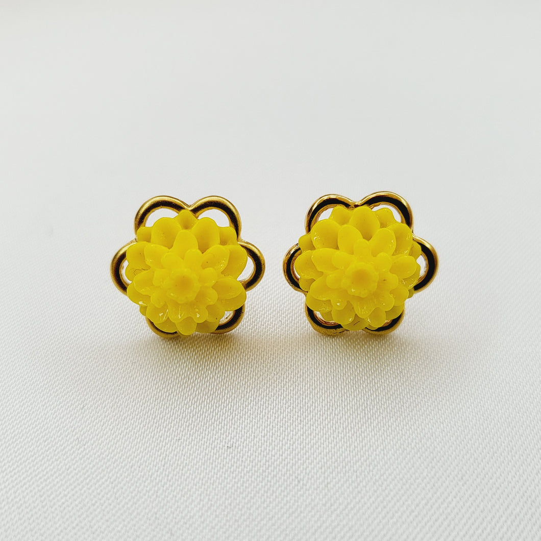 Aretes Cempasúchil Amarillo