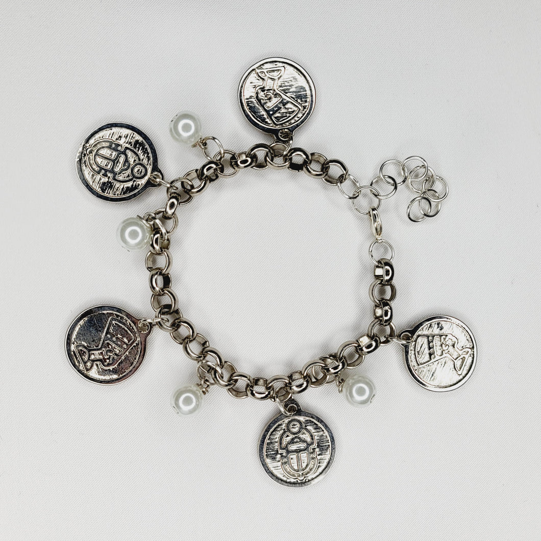 Silver Coins Bracelet