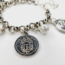 Load image into Gallery viewer, Silver Coins Bracelet

