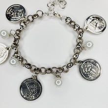Load image into Gallery viewer, Silver Coins Bracelet
