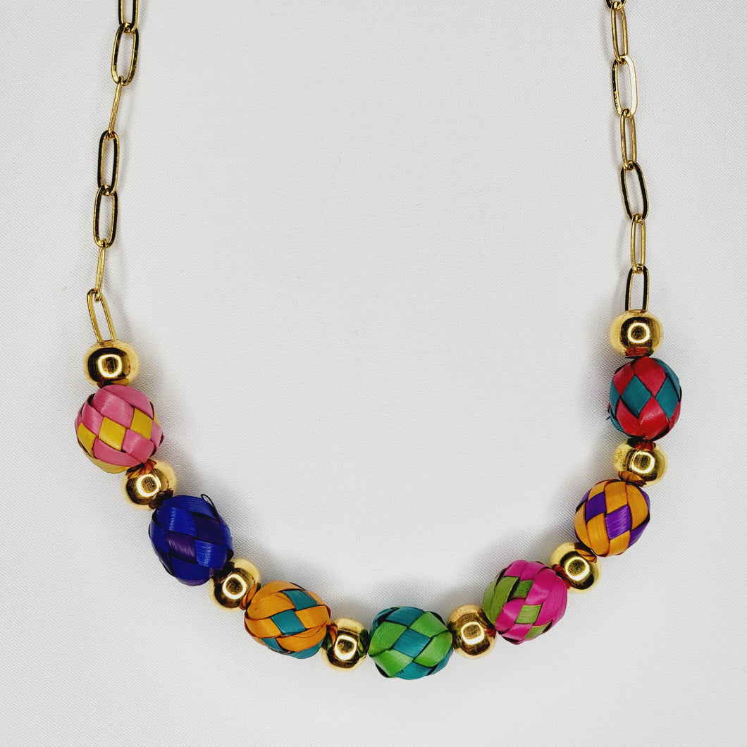 Collar Esferas de Palma
