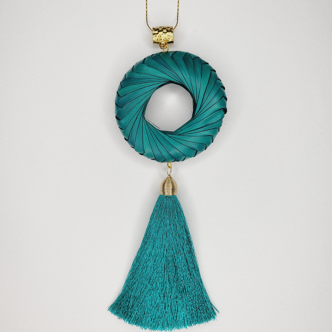 Collar Aro de Palma Aqua