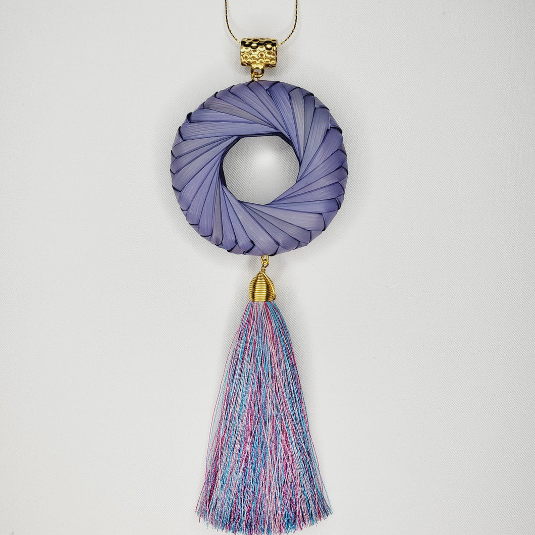 Collar Aro de Palma Lila