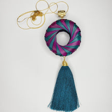 Load image into Gallery viewer, Collar Aro de Palma Petróleo
