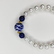 Cargar imagen en el visor de la galería, Pulsera Esfera Talavera - Azul Tradicional
