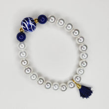 Cargar imagen en el visor de la galería, Pulsera Esfera Talavera - Azul Tradicional
