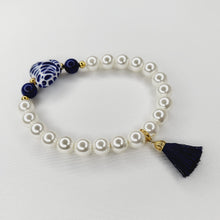 Cargar imagen en el visor de la galería, Pulsera Corazón Talavera - Azul Tradicional
