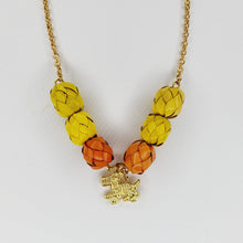 Load image into Gallery viewer, Ribbon Necklace with Palm Spheres
