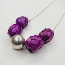 Cargar imagen en el visor de la galería, Collar Palma Plata - Morado
