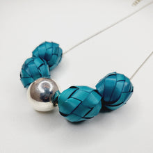 Cargar imagen en el visor de la galería, Collar Palma Plata - Azul
