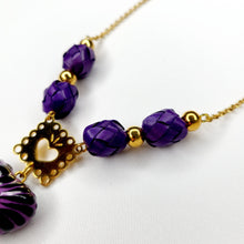 Cargar imagen en el visor de la galería, Corazón Talavera Morado
