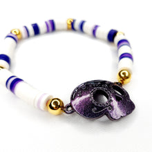 Cargar imagen en el visor de la galería, Pulsera Calavera Morada Caucho
