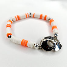 Cargar imagen en el visor de la galería, Pulsera Calavera Plateada Caucho
