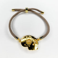 Cargar imagen en el visor de la galería, Calavera Dorada Ajustable Beige
