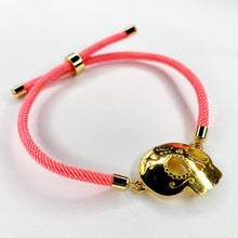 Cargar imagen en el visor de la galería, Calavera Dorada Ajustable Rosa
