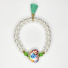 Cargar imagen en el visor de la galería, Pulsera Corazón Talavera - Verde
