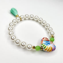 Cargar imagen en el visor de la galería, Pulsera Corazón Talavera - Verde
