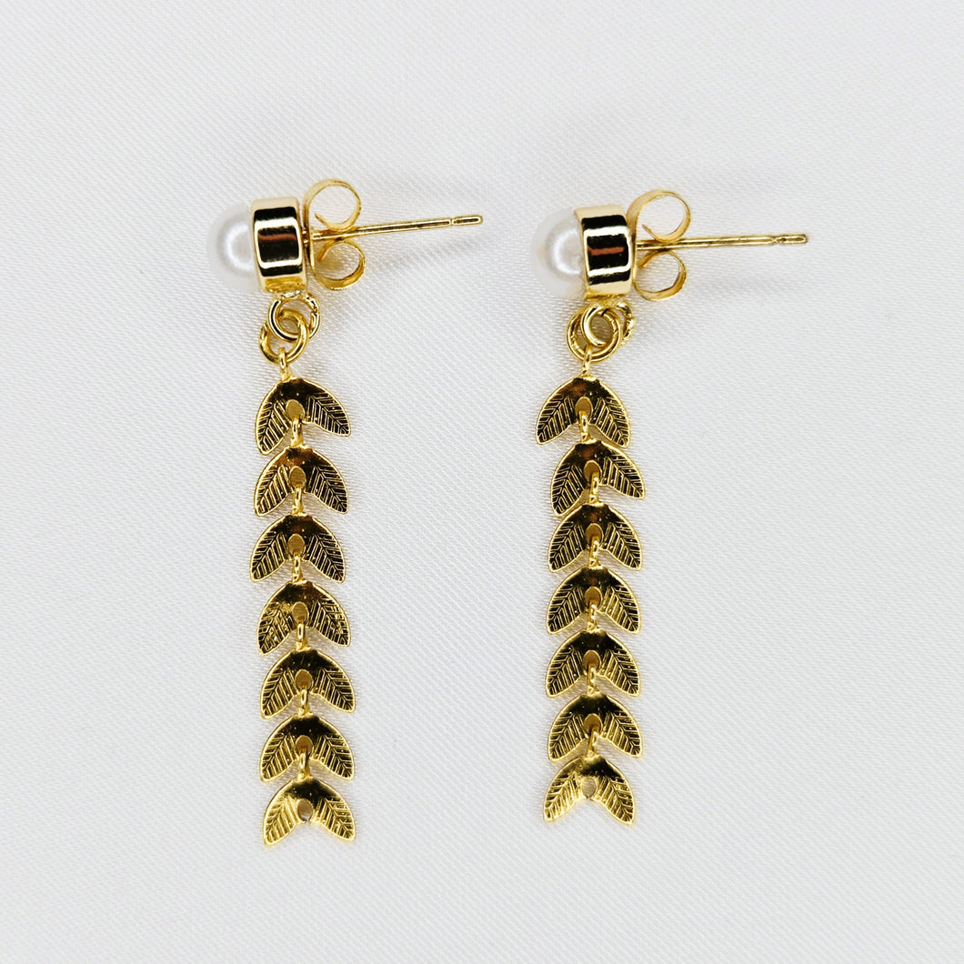 Blue Talavera Heart Earrings