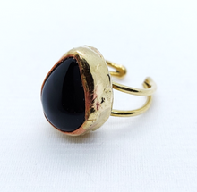 Cargar imagen en el visor de la galería, Anillo Gota de Obsidiana
