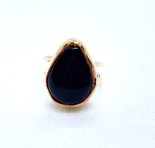 Cargar imagen en el visor de la galería, Anillo Gota de Obsidiana
