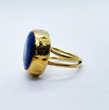 Load image into Gallery viewer, Round Lapizlazuli Ring
